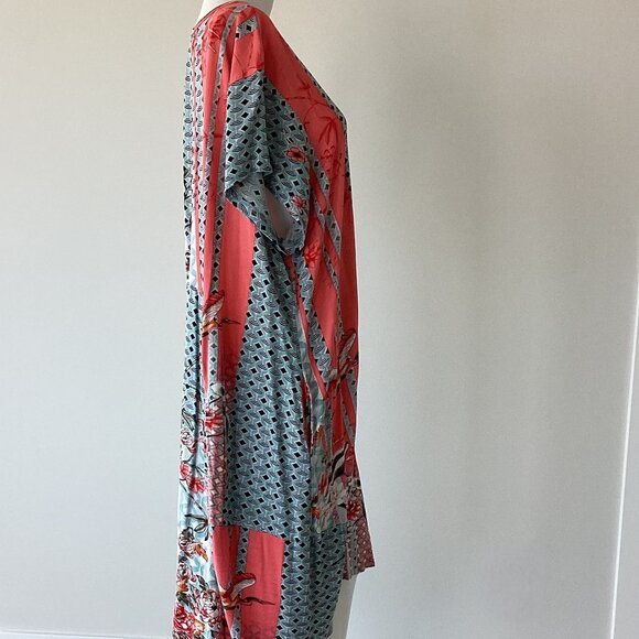 Asian Floral Print Dress - Picture 4 of 7